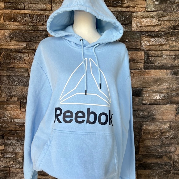 Reebok Sweaters - Reebok Light Blue Pullover with Logo